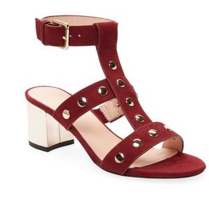 Kate Spade New York Welby Button Stud Suede Sandal